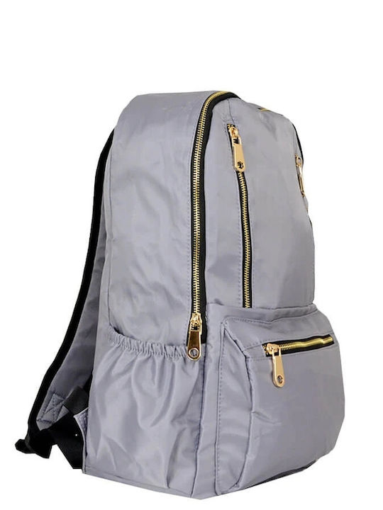 Rock Club School Backpack Gray