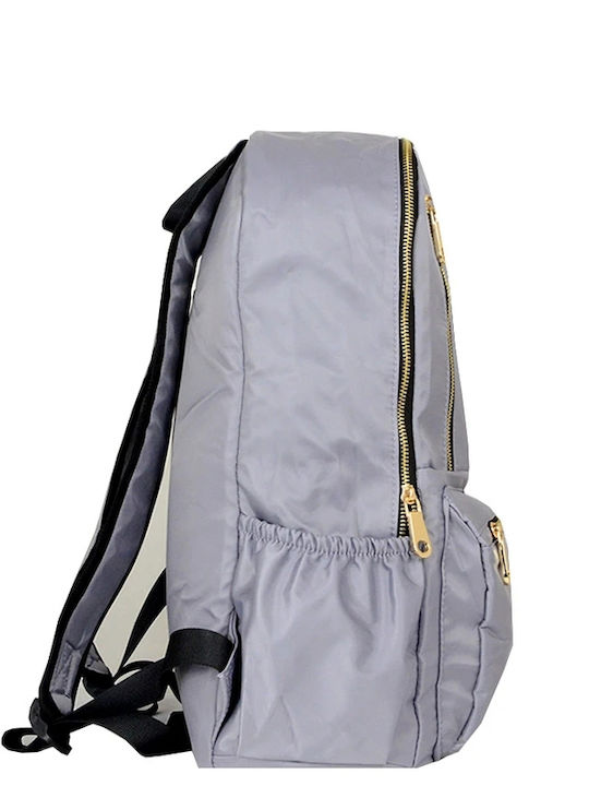 Rock Club School Backpack Gray