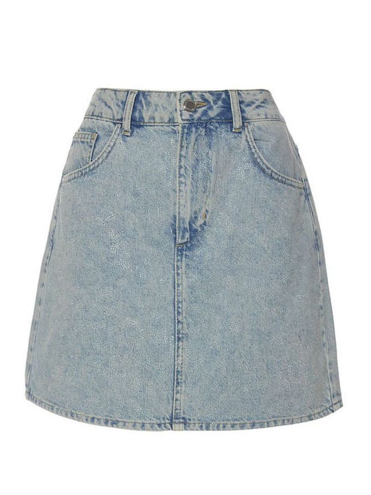 Τζιν Mini Φούστα Ανοιχτο Μπλε Denim
