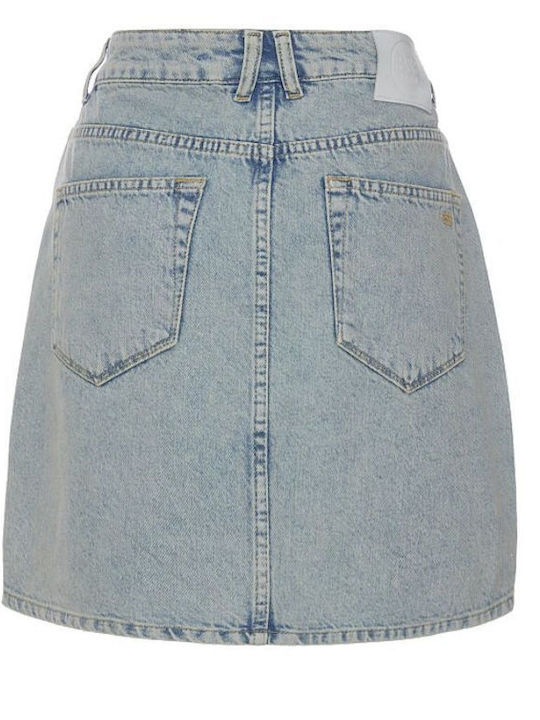Τζιν Mini Φούστα Ανοιχτο Μπλε Denim
