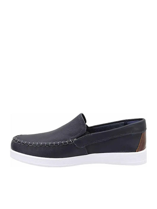 Mocasini Barbati Loafers Din Piele Albastru