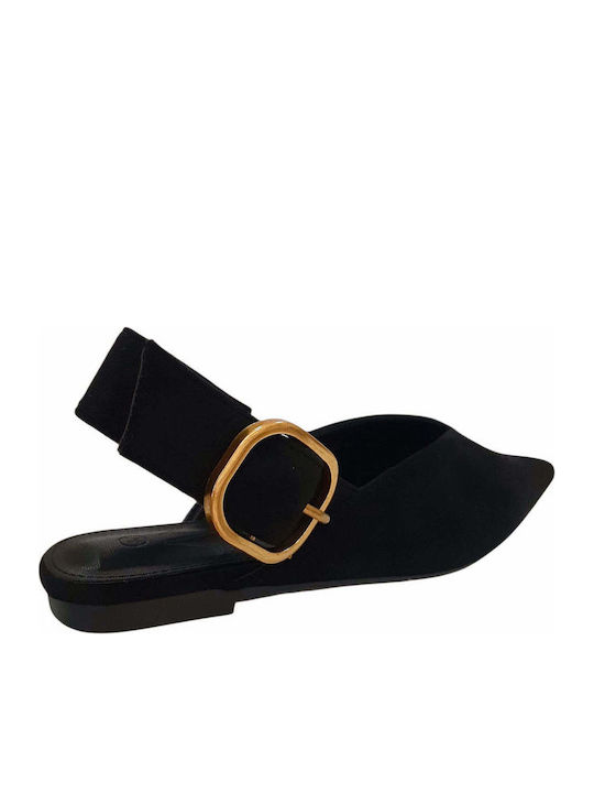 Women's Ballerina Shoes Slingback in Black Colour