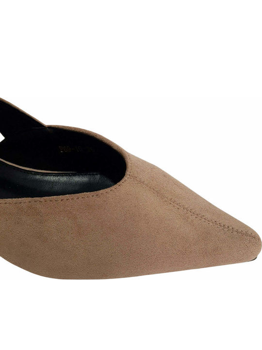 Women's Ballerina Shoes Slingback in Khaki Colour