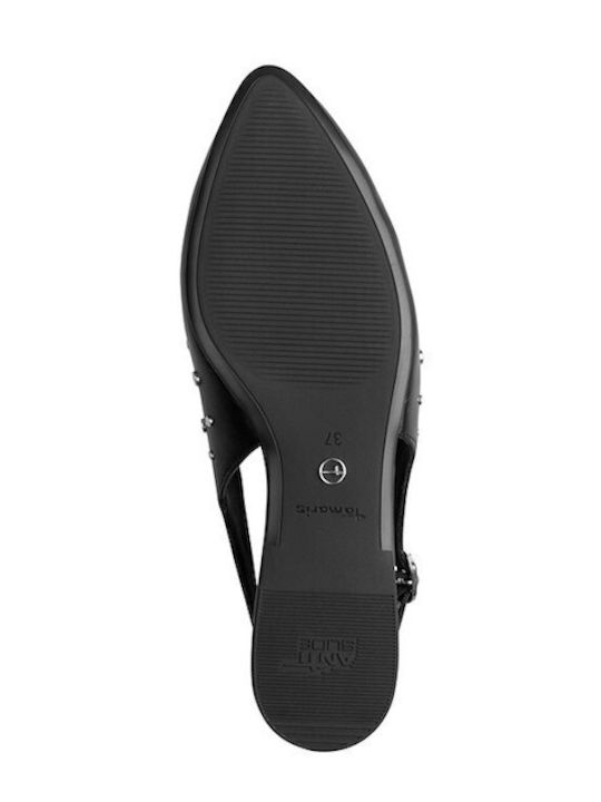 Women's Ballerina Shoes Slingback With Strap In Black Colour