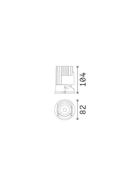 Ideal Lux Recessed Spot 1pcs
