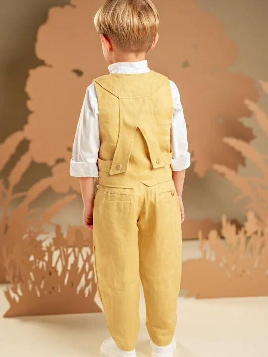 Baby Bloom Baptism Clothes for Boys Yellow
