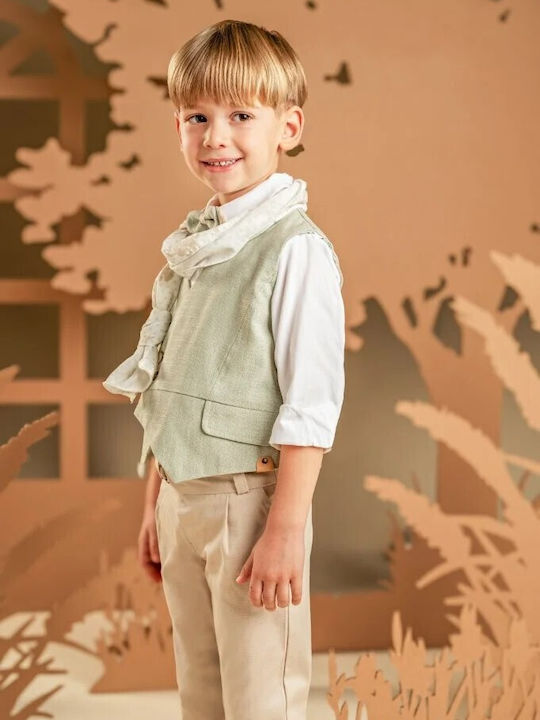 Baby Bloom Baptism Suit Beige Baby Bloom Baptism Suit Beige