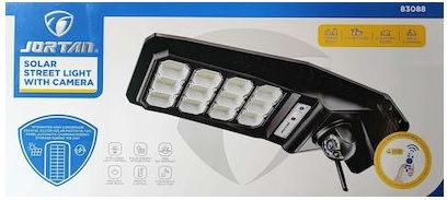 Jortan Waterproof Solar Street Light Cool White Light Ip66 Built-in Ip Camera