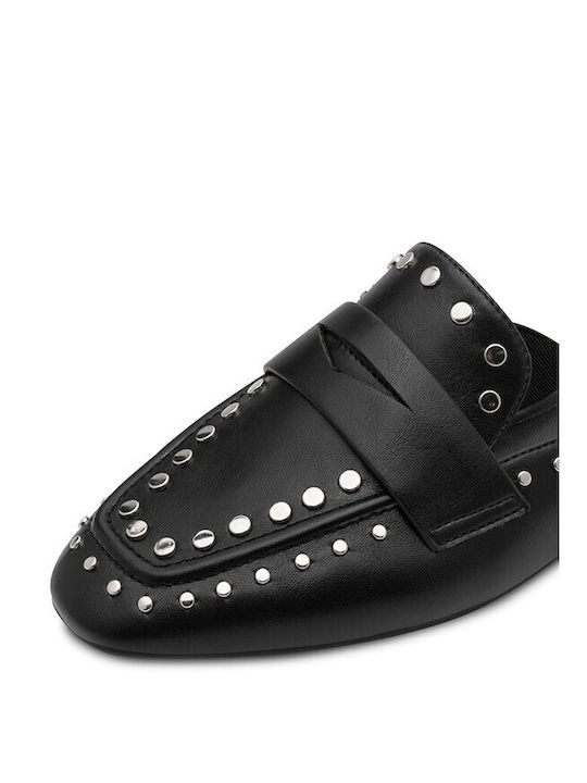 Flat Damen Pantoletten in Schwarz Farbe