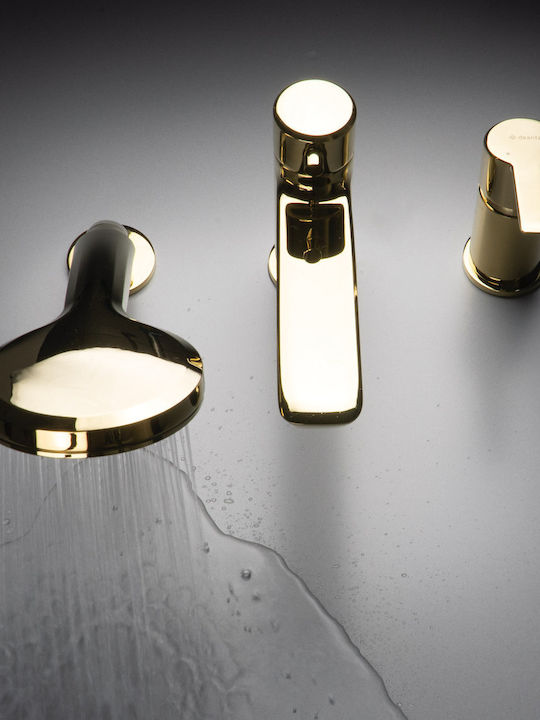 Deante Mixing Bathtub Faucet Thermostatic Complete Set Gold