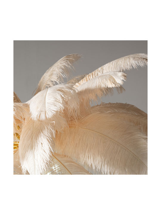 Supergreens Ostrich Floor Lamp H170xW120cm. Beige 3-0285