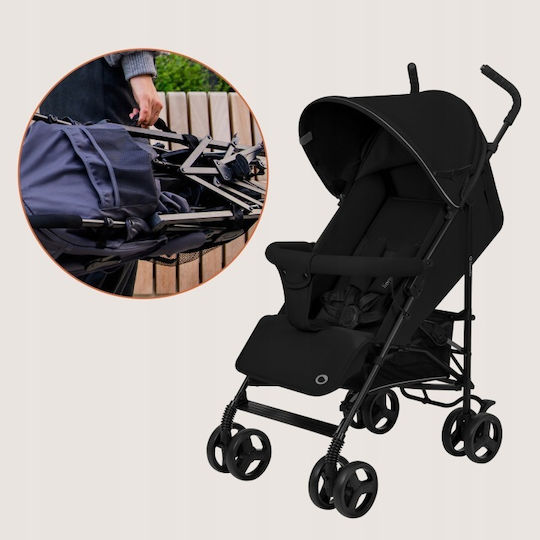Lionelo Elia Regenschirm Kinderwagen Für Alter 6+ Monate Schwarz Onyx