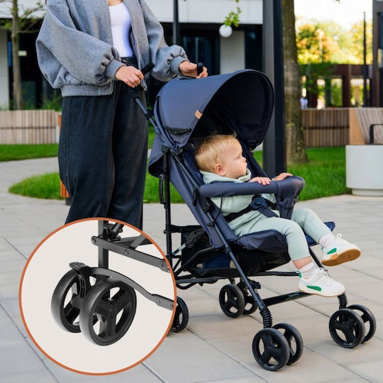 Lionelo Elia Regenschirm Kinderwagen Für Alter 6+ Monate Schwarz Onyx