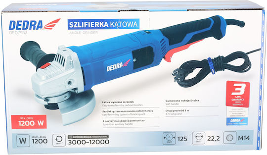 Dedra Τροχός 125mm Ρεύματος 1200W