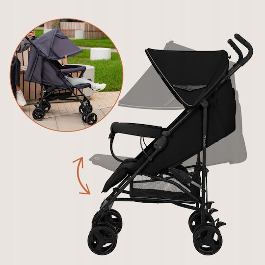 Lionelo Elia Regenschirm Kinderwagen Für Alter 6+ Monate Schwarz Onyx