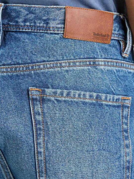 Men's Cargo Jeans Pants Dark Blue