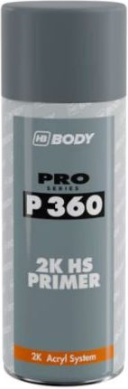 HB Body Spray Primer P360 2K HS Filling Primer Temperatură Înaltă cu Metalic Efect Gri 400ml