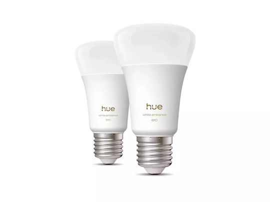 Philips Smart Lampen LED für Fassung E27 und Form A60 2Stück