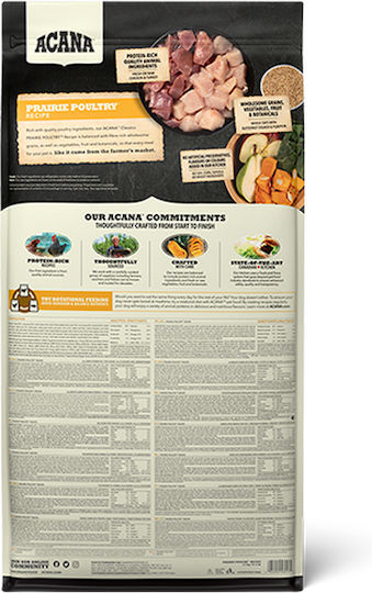 Acana Prairie Poultry 9.7kg Dry Food for Dogs Grain-Free & Gluten-Free with Poultry