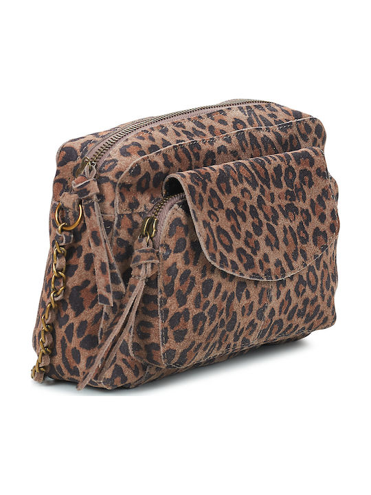 Leather Women's Shoulder Bag Brown