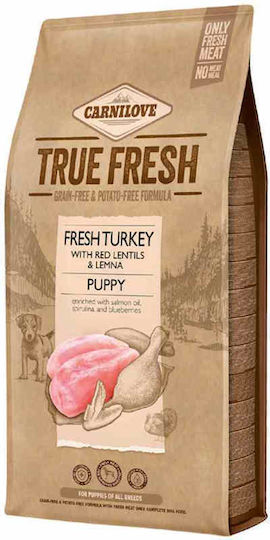Carnilove True Fresh Puppy 11.4kg Trockenfutter ohne Getreide für Welpen mit Türkei