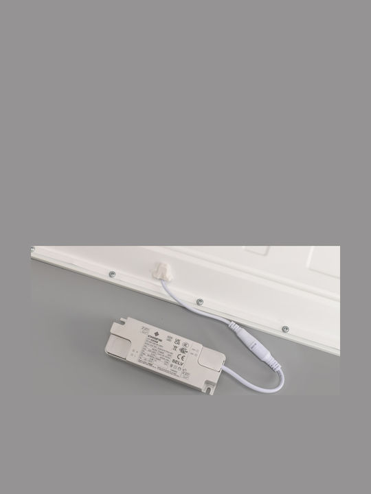 Eurolamp Χωνευτό LED Panel 40W με Φυσικό Λευκό Φως 4000K