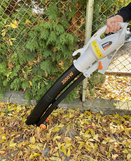 Prime3 Laubbläser / Sauger Handheld Elektrisch 3500W mit Lautstärkeregelung & Maximaler Luftgeschwindigkeit 270km/h