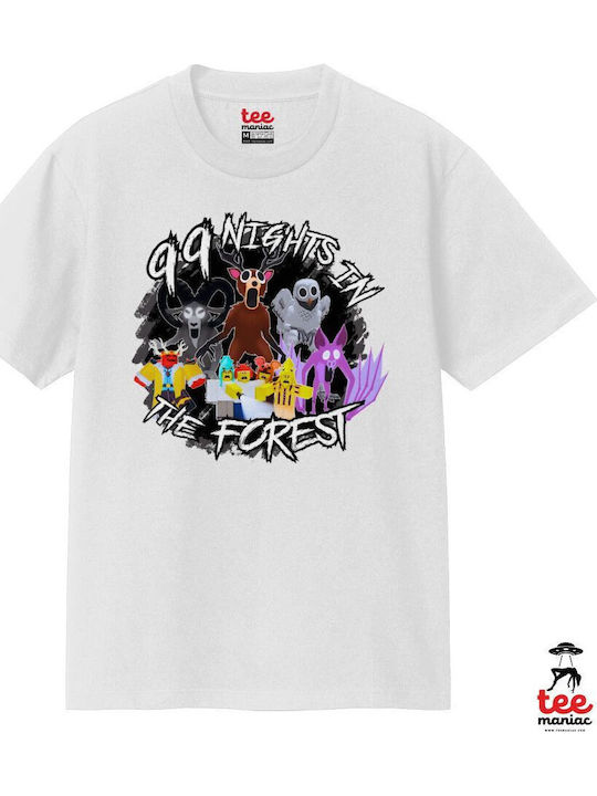 Roblox 99 Nights In Forest Κλασικό T-shirt Διπλής Ραφής Χωρίς Πλευρικές Ραφές Λευκο 100% Βαμβάκι Vegan & Oeko-tex Πιστοποιημένο Roblox 99 Nights In Forest Κλασικό T-shirt Διπλής Ραφής Χωρίς Πλευρικές Ραφές Λευκο 100% Βαμβάκι Vegan & Oeko-tex Πιστοποιημένο