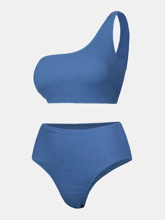 Bikini Set One Shoulder Royal Blue