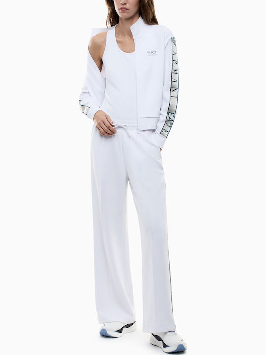 Γυναικεία Ζακέτα Φούτερ White