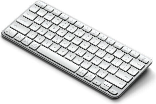 Satechi Slim EX1 Ασύρματο Bluetooth Πληκτρολόγιο Αγγλικό US Συμβατό με Mac Ασημί