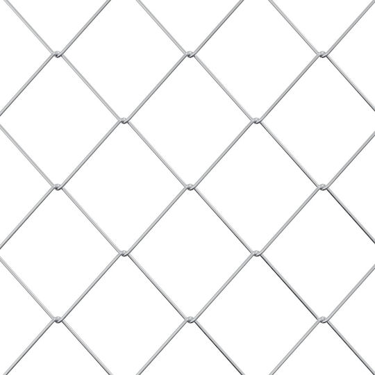 vidaXL Galvanized Wire Fencing Set Silver 2x10m