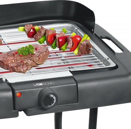 Clatronic BQS 3508 With Legs Electric Grill Grill 2000W with Adjustable Thermostat 35.5cmx24.5cmcm