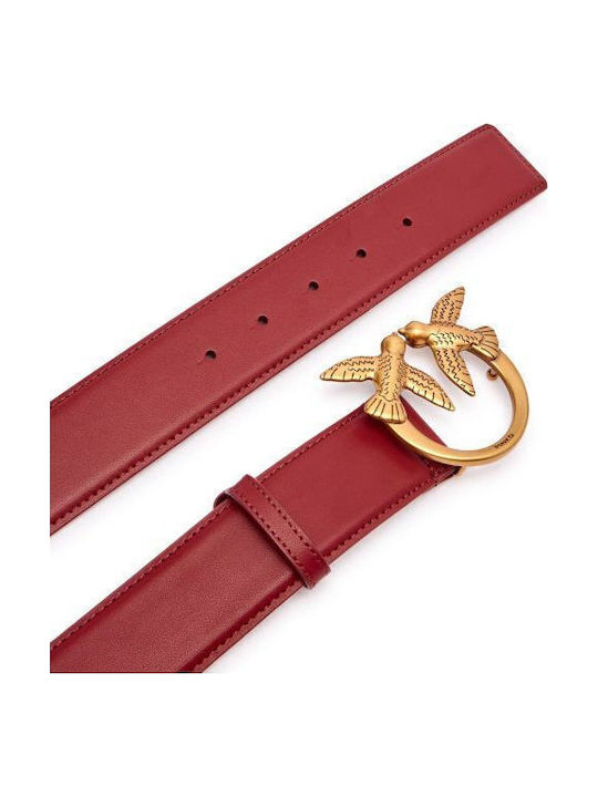 Pinko Δερμάτινη Γυναικεία Ζώνη Κόκκινη Pinko Δερμάτινη Γυναικεία Ζώνη Κόκκινη