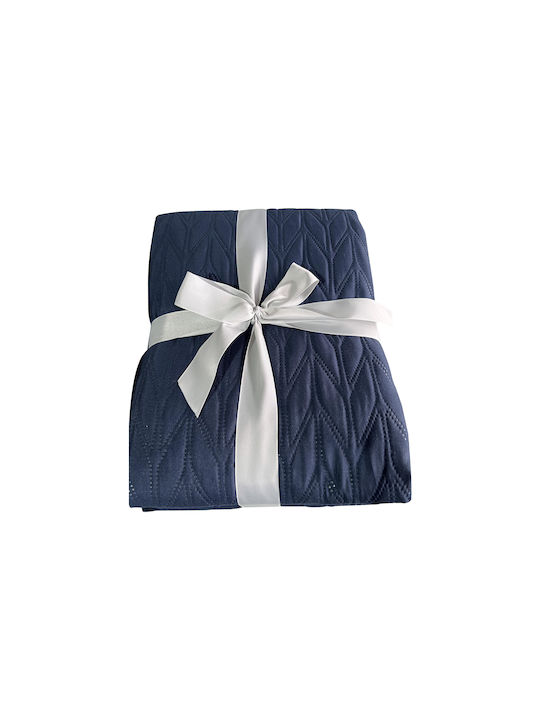 Chios Hellas Coverlet Queen Blue 220x240cm