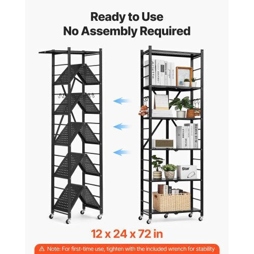 Vevor Ραφιέρα Dexion 61x30.5x182.9εκ. με 6 Ράφια Συνολικής Αντοχής 340kg