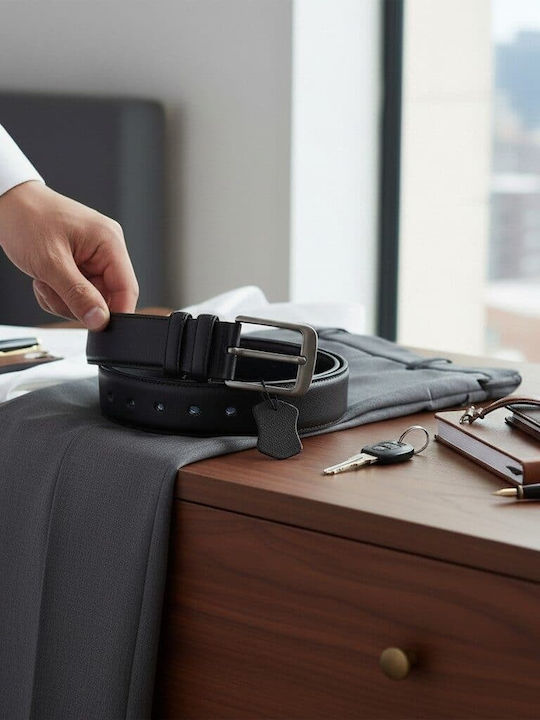 Men's Leather Belt Black