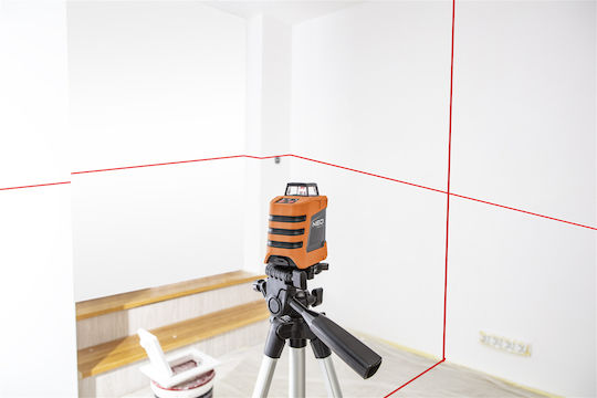 Neo Tools Selbstnivellierend Rotierend Laser-Wasserwaage Roter Strahl mit Arbeitsbereich 15m