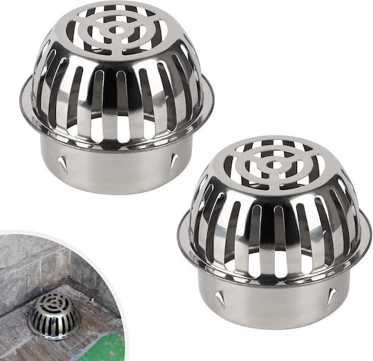 Windproof Covers Stainless Steel 100 Mm Downpipes 2 Pieces