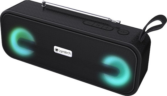 Lamtech LAM980787 Φορητό Ραδιόφωνο Επαναφορτιζόμενο με Bluetooth και USB Μαύρο