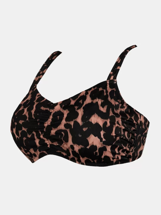 Bikinioberteile E-Cup Plus Tiermuster