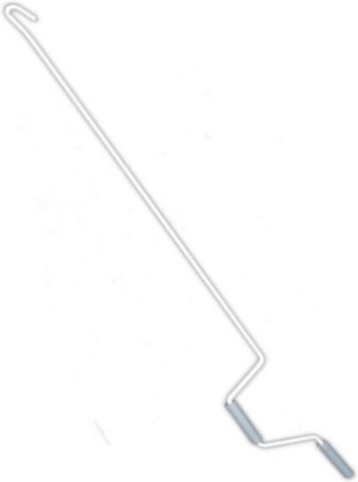 Μανιβέλα Limit Awning Systems Ø10 Γαλβανιζέ Λευκό Μασίφ 2.20m