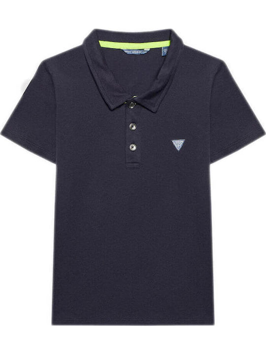 Kids' Polo Short Sleeve Navy Blue