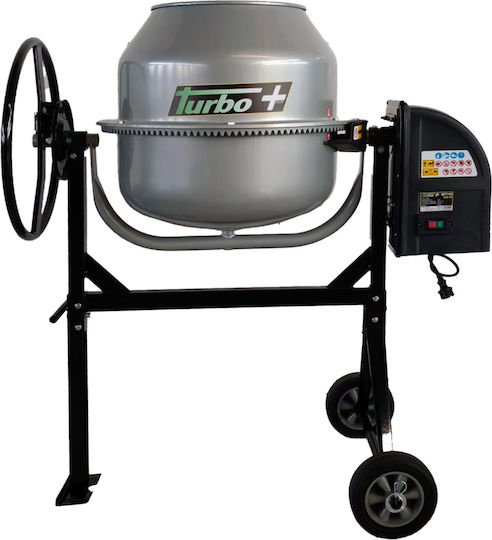 Turbo Amestecatoare De Beton Electrice 1100W Cu Roți 250lt