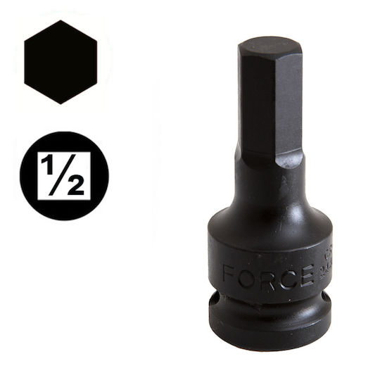Force Walnut Pneumatic with Allen Head and Socket 1/2'' H19x60mm