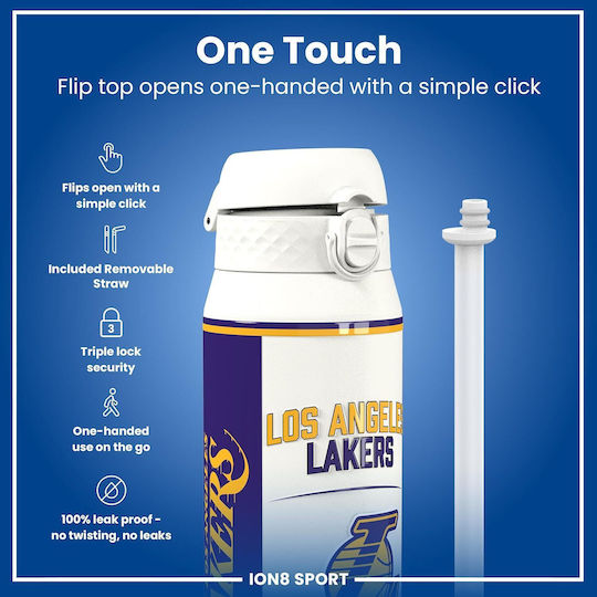 Ion8 Μπουκάλι Θερμός Ανοξείδωτο 750ml NBA Los Angeles Lakers