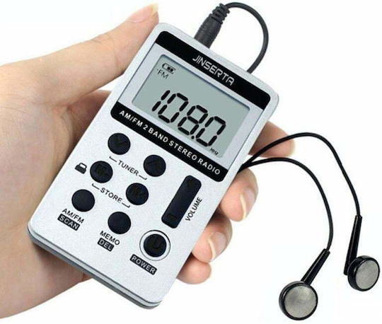 MS2050W Rechargeable Pocket Radio White