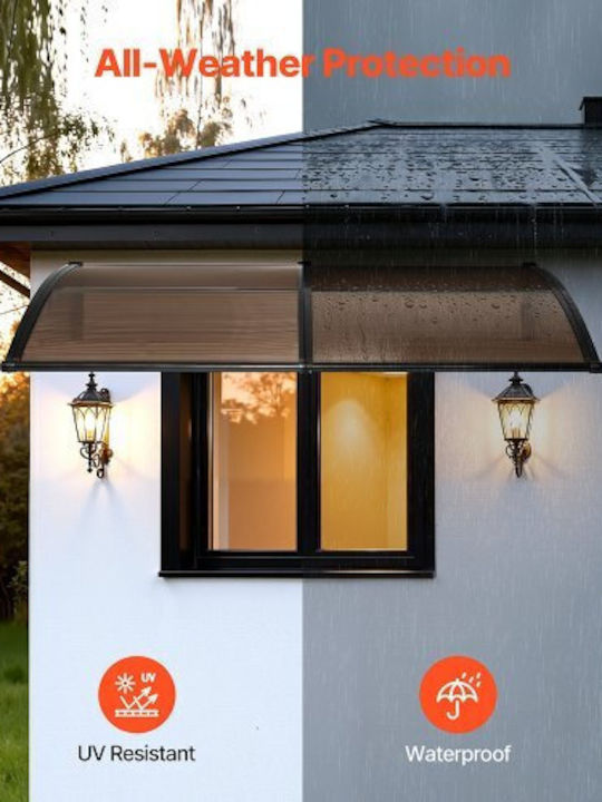 Vevor Polycarbonate Door / Window Canopy Roof P78xW38cm