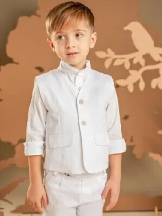 Baby Bloom Костюм За Кръщене Бял