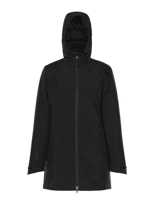 Women's Short Sports Jacket for Winter Black